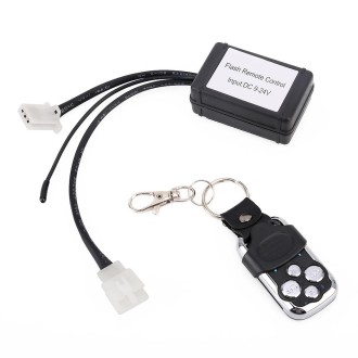 Universal Car 3 PIN DC 9-24V LED Light Strobe Flash Remote Control