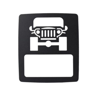 Car Taillight Refit Decoration Pattern Protective Cover, Specification:Jeep Shape