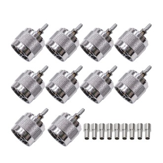 10pcs NJ-1.5 For RG316/RG174/LMR N Type Plug Connector Low Loss RF Coaxial Connector