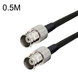 BNC Female To BNC Female RG58 Coaxial Adapter Cable, Cable Length:0.5m