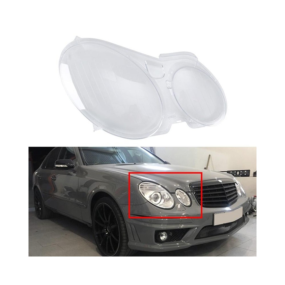 For Mercedes-Benz E-Class W211 2002-2008 Car Right Side Headlight Transparent Protective Cover 2118203061