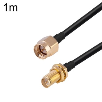 SMA Male to SMA Female RG174 RF Coaxial Adapter Cable, Length: 1m