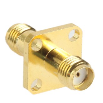 Coaxial SMA Female to SMA Female Adapter(Gold)