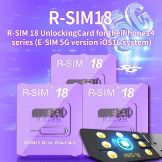 R-SIM 18 Turns Locked Into Unlocked iOS16 System Universal 5G Unlocking Card