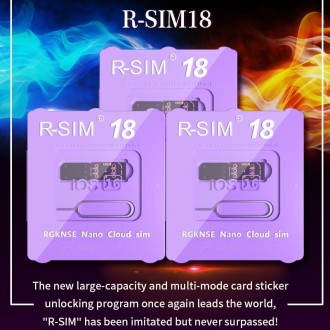 R-SIM 18 Turns Locked Into Unlocked iOS16 System Universal 5G Unlocking Card