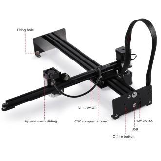 NEJE MASTER 3 Plus Laser Engraver with A40640 Laser Module(US Plug)