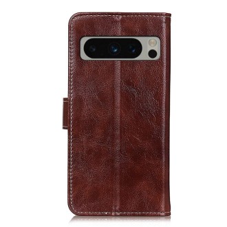 For Google Pixel 8 Pro Retro Crazy Horse Texture Flip Leather Phone Case(Brown)