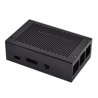 Aluminum Alloy Shell Grid Cooling Box For Raspberry Pi 3 Model B Pi 2/B + Black