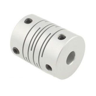 CNC Stepper Motor Flexible Coupling Coupler (6x10mm)(Silver)