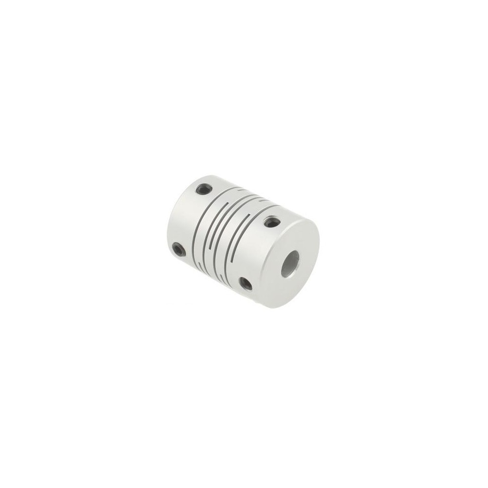 CNC Stepper Motor Flexible Coupling Coupler (6x10mm)(Silver)