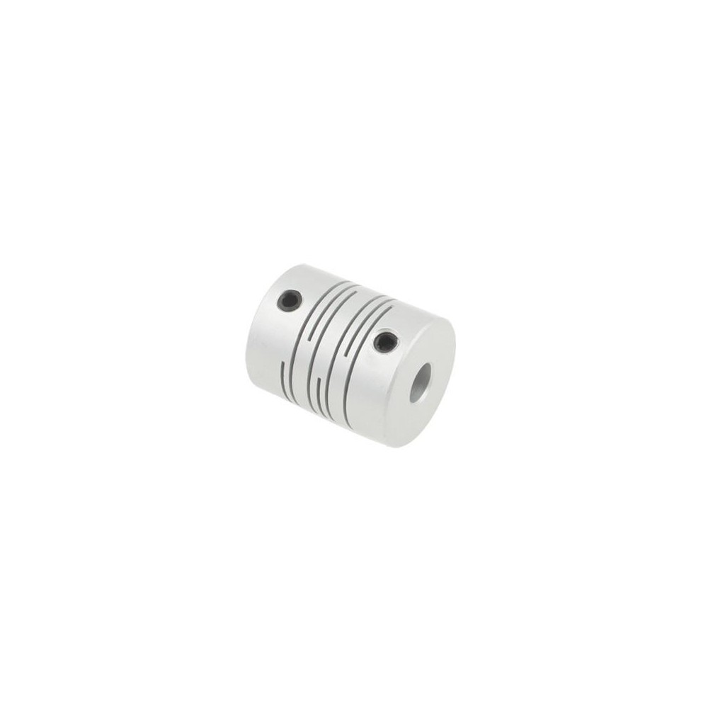 CNC Stepper Motor Flexible Coupling Coupler (6x6mm)(Silver)