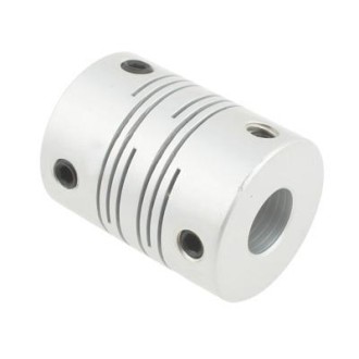 CNC Stepper Motor Flexible Coupling Coupler (6.35x8mm)(Silver)