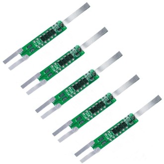 5pcs 7.4V Plus Nickel Long Strip Lithium Battery Protection Board 6A Overcurrent Battery Protection Board(As Show)