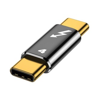 5A USB-C/Type-C to USB-C/Type-C Compatible Thunderbolt 4 Aluminum Alloy Adapter