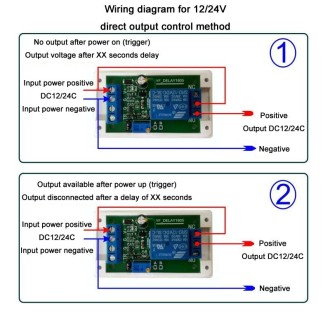 12V Protected Start Delay Relay Module