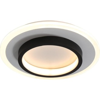 20W 3-color Dimming Aisle Light LED Entrance Corridor Cloakroom Ceiling Light Black Circular 