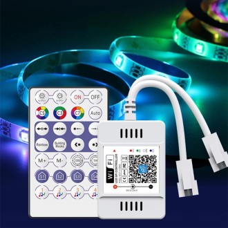 WIFI Wireless Symphony Light Bar Music Smart APP 2.4G Controller, Specification: Double Head