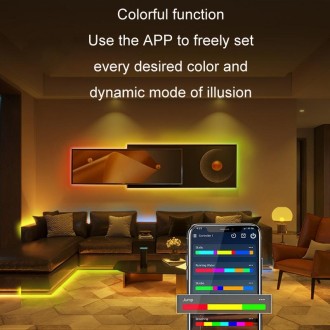 WIFI Wireless Symphony Light Bar Music Smart APP 2.4G Controller, Specification: Double Head