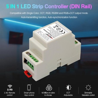 LS2S 5 in 1 DIN Rail LED Strip Controller, DC12V-24V