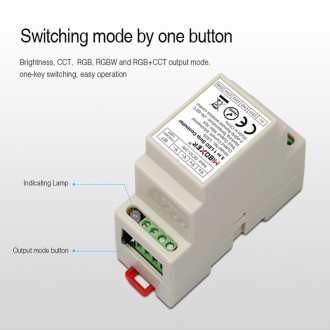 LS2S 5 in 1 DIN Rail LED Strip Controller, DC12V-24V