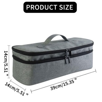 Double-layer Travel Convenient Large-capacity Integrated Hair Salon Storage Bag(Blue)