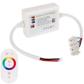 Dome Style Rainbow Touch Panel Wireless Remote Controller Dimmer for RGB LED Strip Light(White)