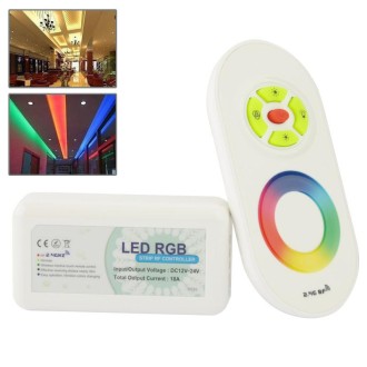 2.4G RF Wireless Touching Remote Control RGB LED Controller DC12-24V for RGB LED Strip Bulb