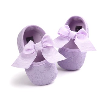 Soft Bottom Non-slip Toddler Shoes Princess Shoes for Baby(Purple)