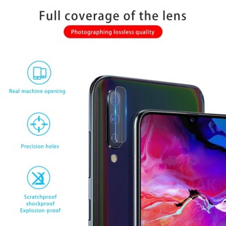 For Galaxy A50 9D Transparent Rear Camera Lens Protector Tempered Glass Film