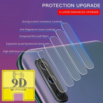 For Galaxy A50 9D Transparent Rear Camera Lens Protector Tempered Glass Film