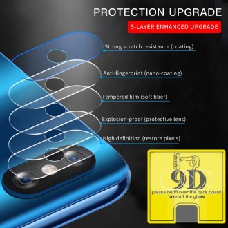 For Xiaomi 8 SE 9D Transparent Rear Camera Lens Protector Tempered Glass Film