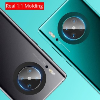 For Huawei Mate 30 Pro 2PCS mocolo 0.15mm 9H 2.5D Round Edge Rear Camera Lens Tempered Glass Film(Clear)