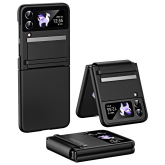 For Samsung Galaxy Flip4 PC Skin Feel Hinge Shockproof Protective Phone Case(Black)