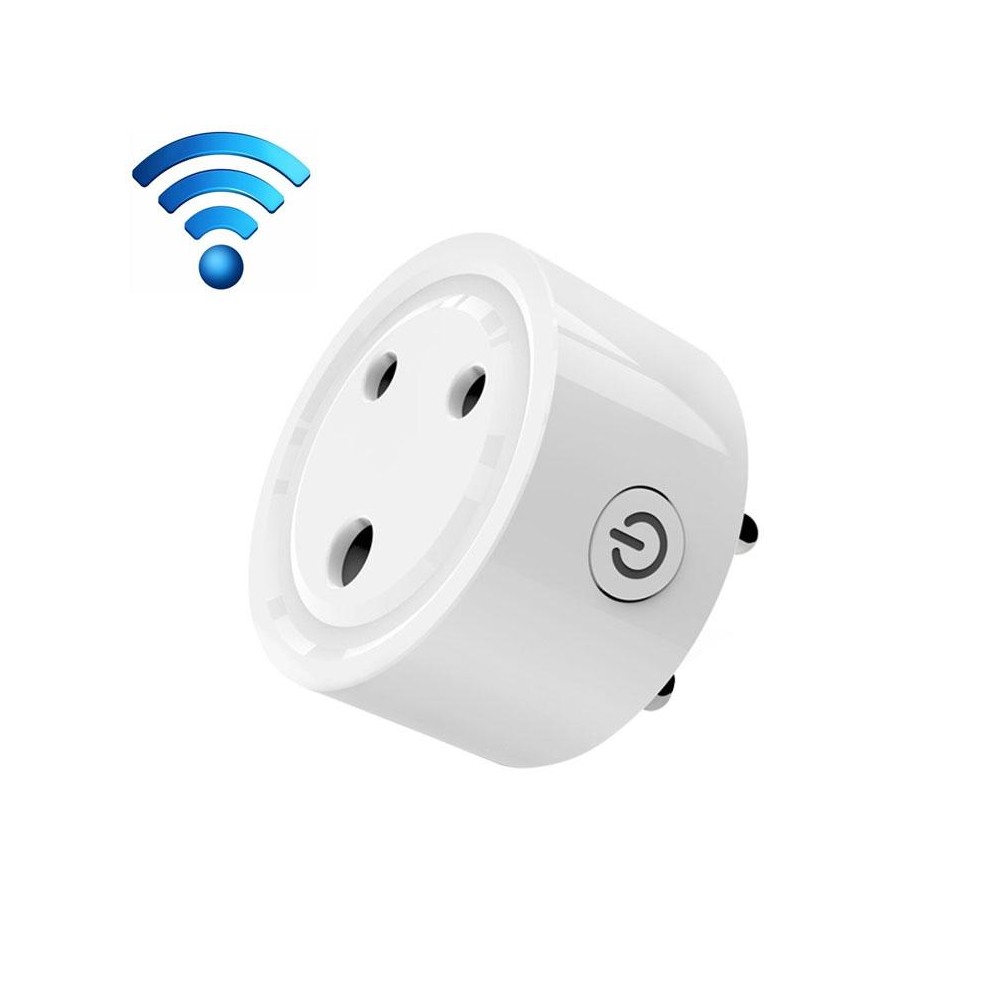 10A Mini Smart WiFi Socket Small South Africa / India Plug Remote Control Timer Switch Electrical Power Adapter with Alexa