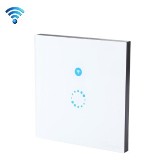 Sonoff  Touch 86mm 1 Gang Tempered Glass Panel Wall Switch Smart Home Light Touch Switch, Compatible with Alexa and Google Home,