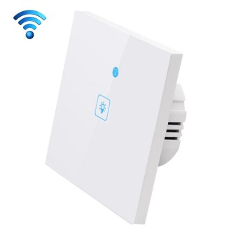 WS-EU-01 EWeLink APP & Touch Control 2A 1 Gang Tempered Glass Panel Smart Wall Switch, AC 90V-250V, EU Plug