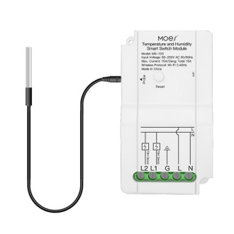 WiFi Switch Module+Temperature Probe Tuya Dual-way Temperature and Humidity Switch Timer Smart Switch