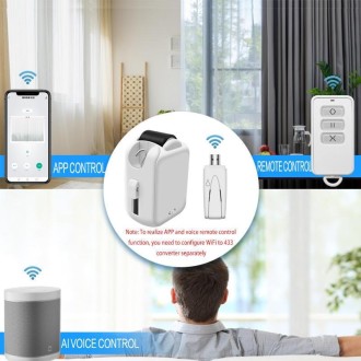 X101 Smart Home Automatic Curtain Machine With RC, Style: Roman Pole Model Single Host+Gateway