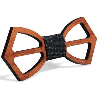 Men Ties Handmade Wooden Bow Ties, Color: Dual Hollow