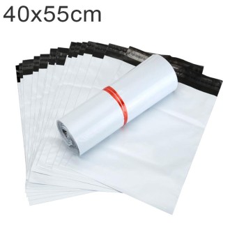 100 PCS / Roll Thick Express Bag Packaging Bag Waterproof Plastic Bag, Size: 40x55cm(White)