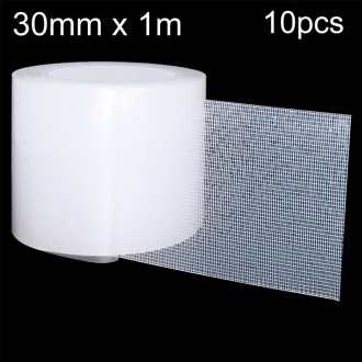 10pcs 30mm x 1m 0.8mm Thick Strong Nano-grid Carpet Fixing Double Sided Non-marking Tape