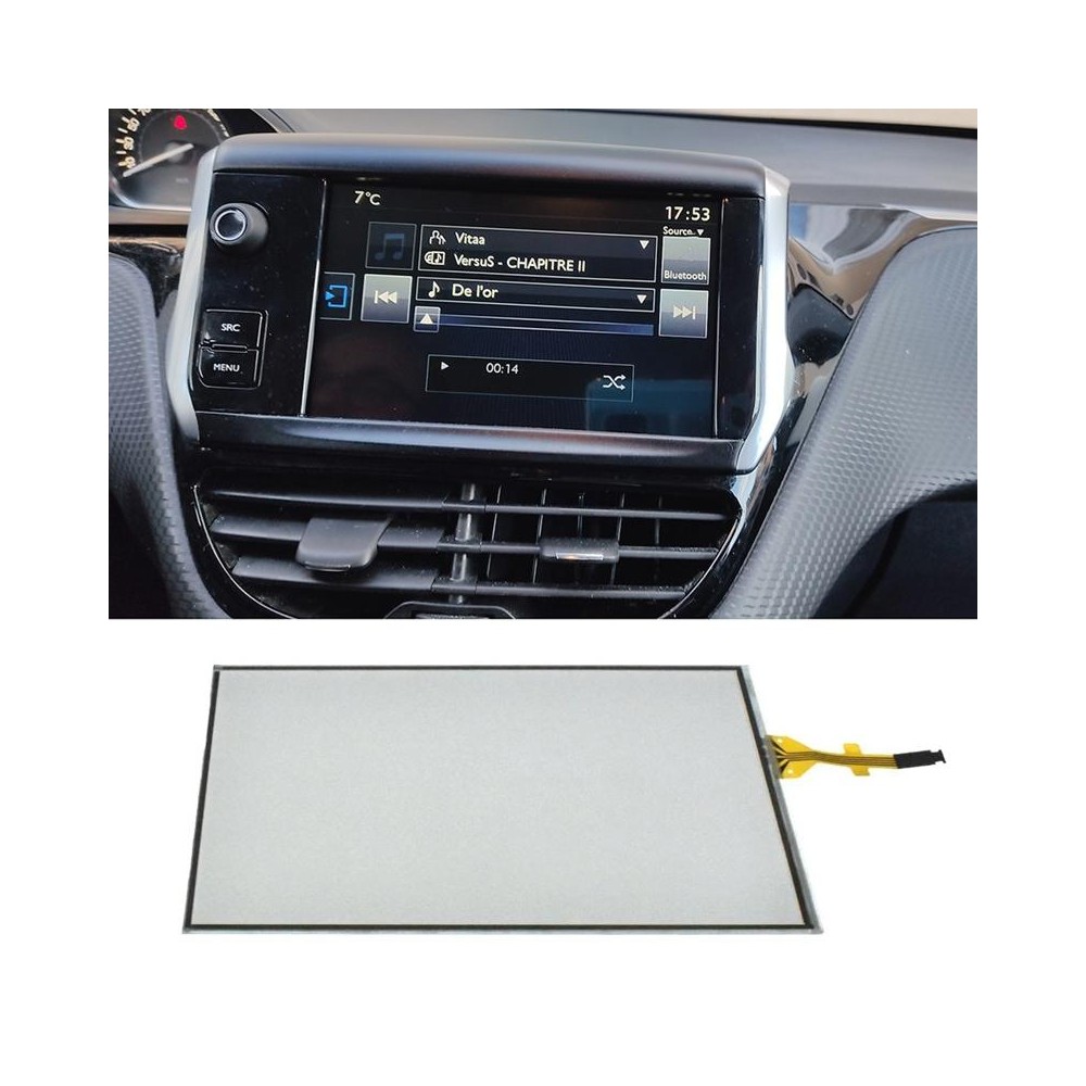 For Peugeot 208 2008 308 / Citroen C5 Car Contact Screen Glass Digitizer Display Touch Screen LAM070G004A GCX156AKM