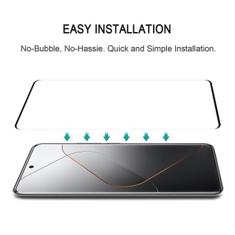 For Xiaomi 14 Pro / 14 Ultra 25pcs 9H HD 3D Curved Edge Tempered Glass Film(Black)