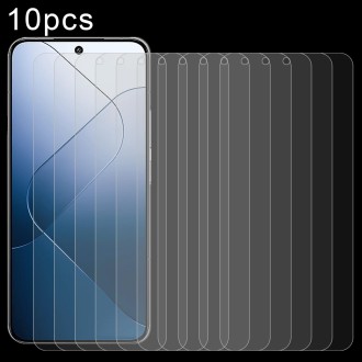 For Xiaomi 14 10pcs 0.26mm 9H 2.5D Tempered Glass Film