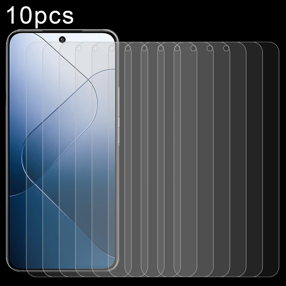 For Xiaomi 14 10pcs 0.26mm 9H 2.5D Tempered Glass Film