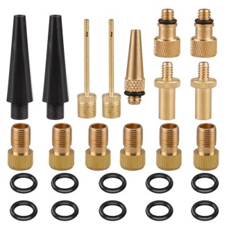 25 in 1 SV/AV/DV Bicycle Valve Adapter Set Bike Ball Pump Accessories