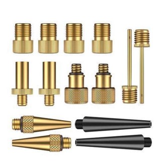 14 in 1 SV/AV/DV Bicycle Valve Adapter Set Bike Ball Pump Accessories