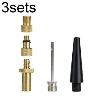 3sets 5 in 1 SV/AV/DV Bicycle Valve Adapter Set Bike Ball Pump Accessories