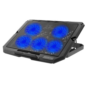 X5 Game Work Mute 5-Fan 7-Gear Adjustable Height Laptop Cooling Stand(Blue)