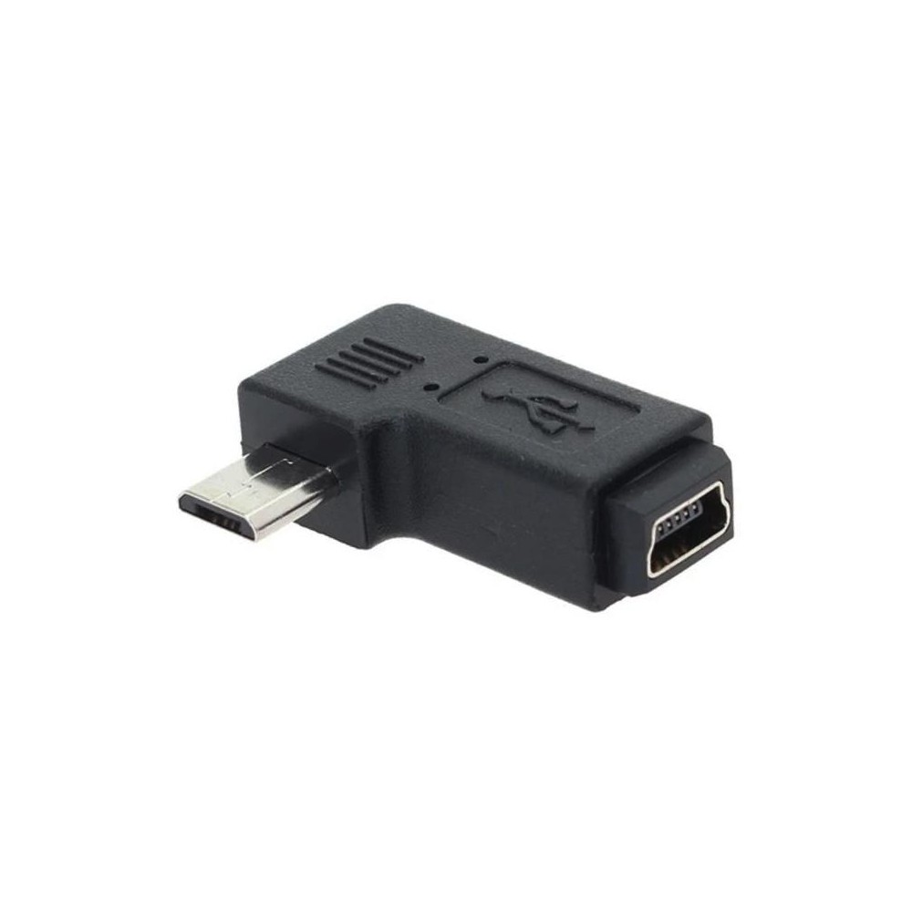 90 Degree Mini USB Female to Micro USB Male Adapter